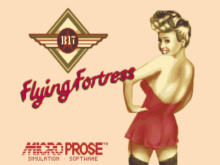 B-17 Flying Fortress title screen for Amiga